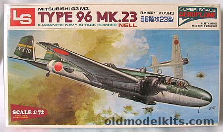 LS 1/72 Mitsubishi G3 M3 Type 96 Mk23 Nell, A502-700 plastic model kit